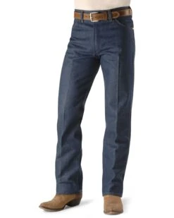 Wrangler Men's 13MWZ Dark Wash High Rise Rigid Cowboy Cut Straight Jeans -Gates Shop 010058 88 P2