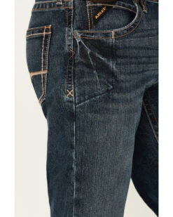 Ariat Men's Rebar M5 Durastretch Dark Wash Low Rise Straight Jeans 9 Ariat Men's Rebar M5 Durastretch Dark Wash Low Rise Straight Jeans -Gates Shop 010J18 N9 P2
