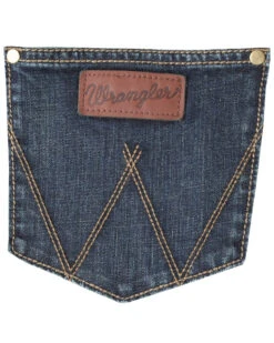 Wrangler Retro Men's Bozeman Medium Wash Low Rise Slim Straight Jeans -Gates Shop 010J87 N9 D2