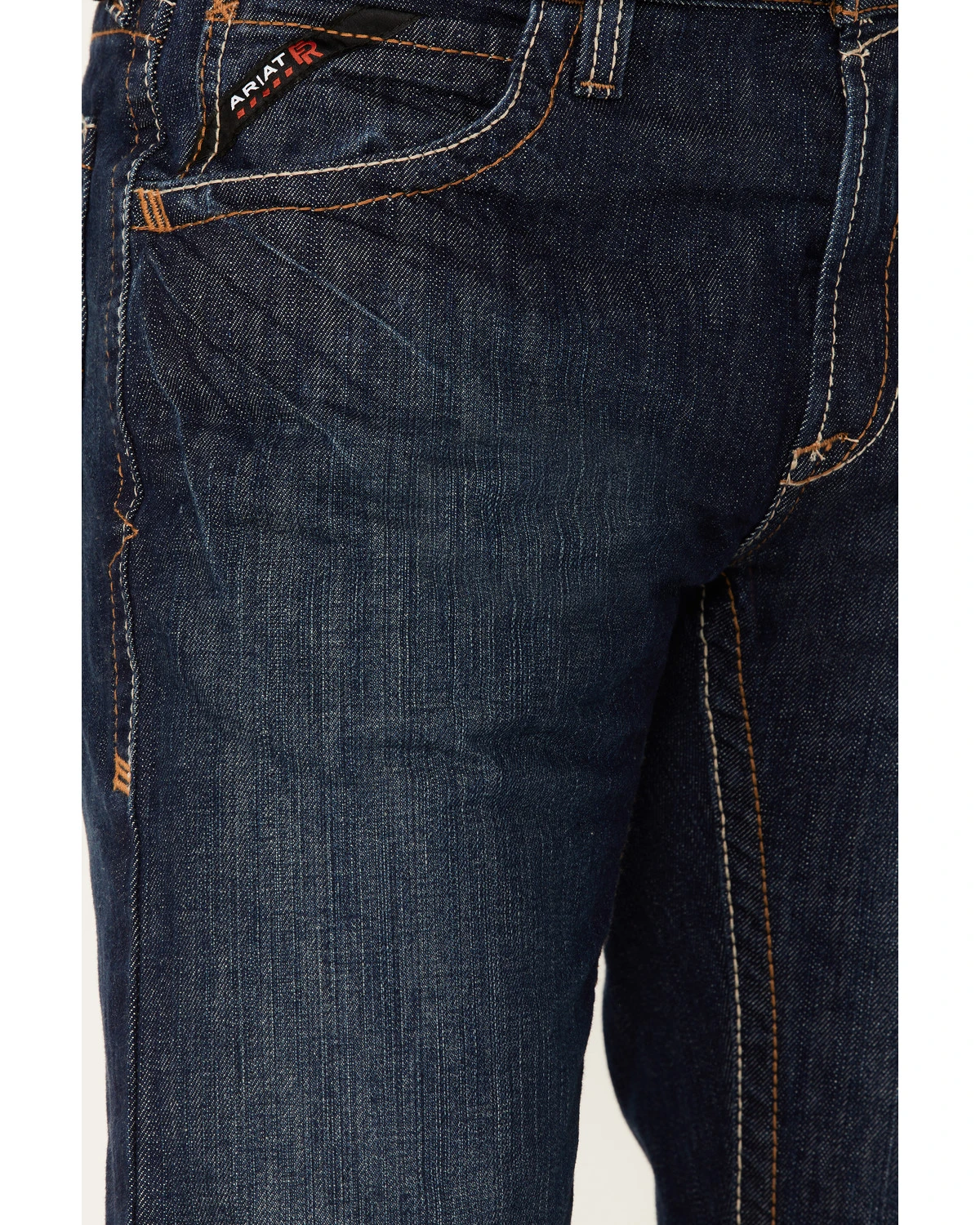 Ariat Men's FR M5 Slim Straight Clay Jeans 6 Ariat Men's FR M5 Slim Straight Clay Jeans - Image 4