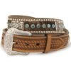 Nocona Men's Calf Hair-On-Hide Leather Belt - Reg & Big -Gates Shop 120364 19 P1