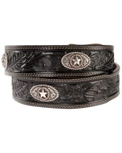 Justin Men's Ranch Star Concho Belt -Gates Shop 120F19 89 P2
