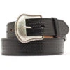 Double S Basketweave Embossed Leather Belt - Big -Gates Shop 120T95 89 P1