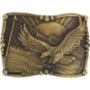 Cody James Men's Antiqued American Flag And Eagle Belt Buckle