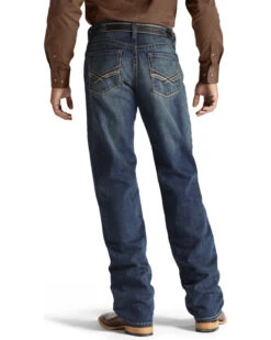 Ariat Men's Blue M3 Multi-Stitch Storm Jeans - Straight Leg