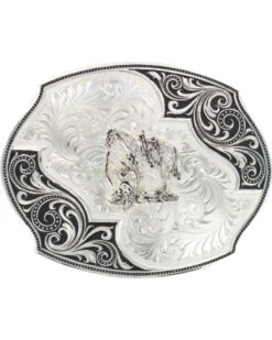 Montana Silversmiths Men's Lace Whisper Flourish Belt Buckle