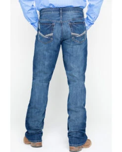 Cinch Men's Ian Dark Stonewash Slim Fit Boot Cut Jeans