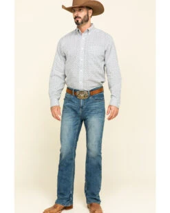 Cody James Men's Hawken Medium Wash Crosshatch Stretch Slim Bootcut Jeans -Gates Shop 2000295742 400 P6