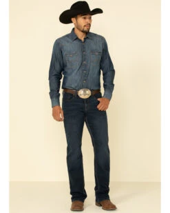 Cody James Men's Switchback Dark Wash Stretch Slim Bootcut Jeans