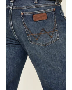 Wrangler Retro Men's Meadow Medium Wash Stretch Slim Straight Jeans - Long -Gates Shop 2000331279 400 P4