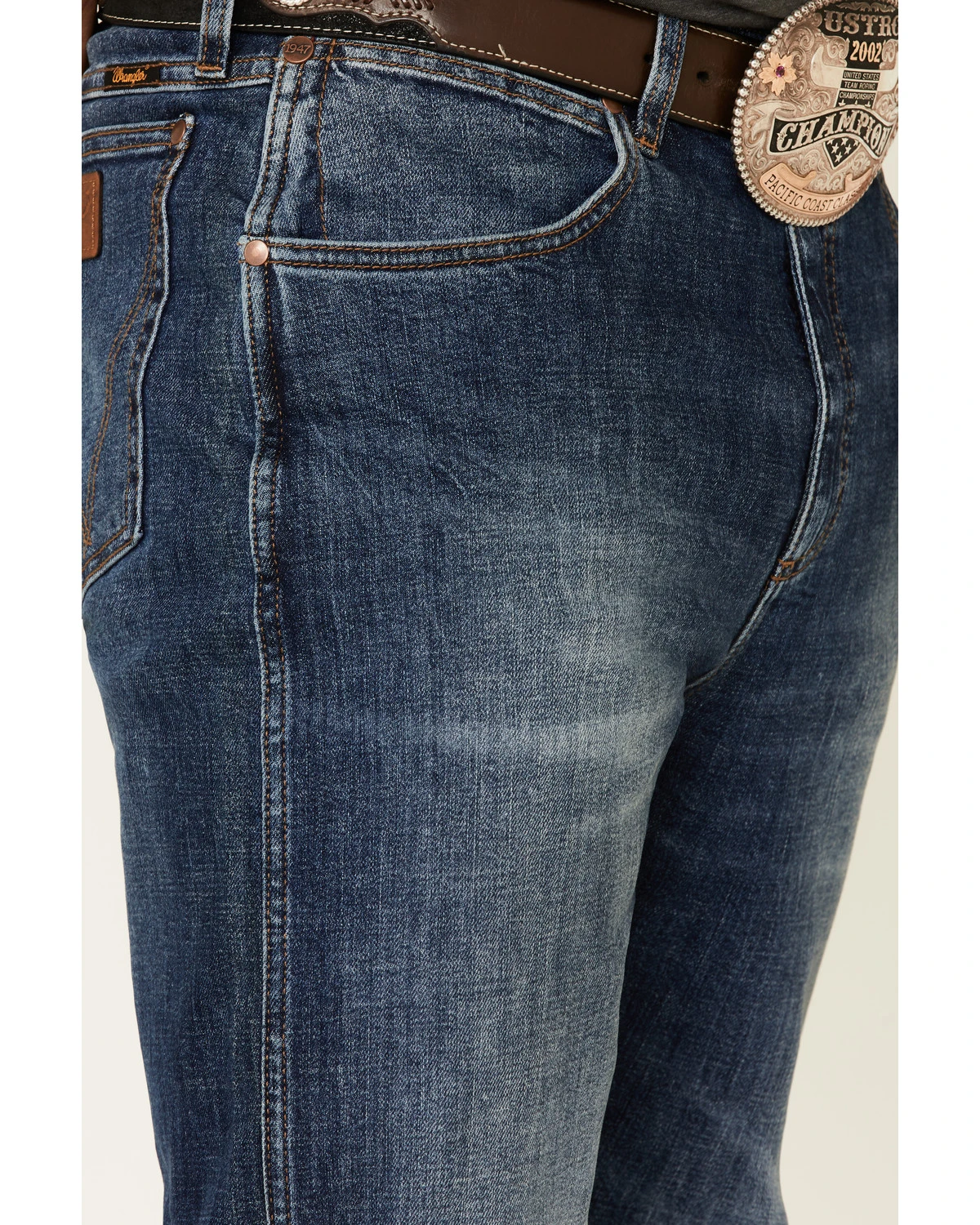 Wrangler Retro Premium Men's Platte Dark Stretch Slim Straight Jeans 7 Wrangler Retro Premium Men's Platte Dark Stretch Slim Straight Jeans - Image 5