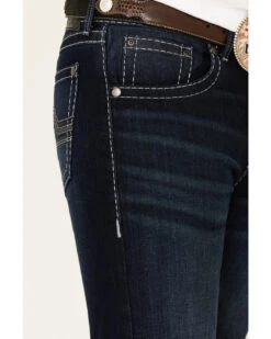 Rock 47 By Wrangler Men's Boogie Woogie Dark Stretch Slim Straight Jeans -Gates Shop 2000331422 400 P5