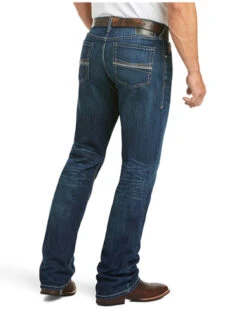Ariat Men's M4 Ford Bragg Dark Stretch Relaxed Bootcut Jeans -Gates Shop 2000333954 400 P3