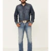 Cinch Men's Ian Medium Stonewash Performance Slim Bootcut Jeans -Gates Shop 2000334656 402 P1