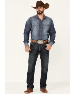 Ariat Men's M4 Cobalt Dark Wash Stretch Relaxed Straight Jeans