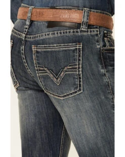 Rock & Roll Denim Men's Revolver Medium Vintage Stretch Slim Straight Jeans -Gates Shop 2000345009 400 P2