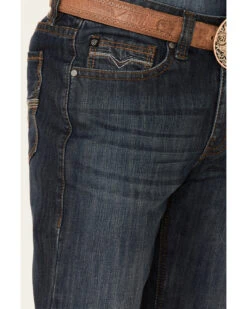 Rock & Roll Denim Men's Double Barrel Dark Wash Stretch Relaxed Straight Jeans -Gates Shop 2000345207 400 P3