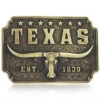 Montana Silversmiths Men's Classic Texas Longhorn Buckle -Gates Shop 2000345824 221 P1