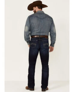 Wrangler 20X Men's Azure Vintage Dark Wash Stretch Slim Bootcut Jeans -Gates Shop 2000346865 400 P3