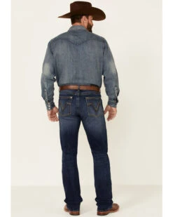 Rock 47 By Wrangler Men's Horizon Dark Wash Stretch Slim Bootcut Jeans -Gates Shop 2000350738 400 P3