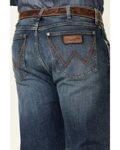 Wrangler Retro Men's Mauney Dark Wash Stretch Slim Straight Jeans - Long -Gates Shop 2000350743 400 P3