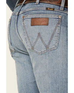 Wrangler Retro Green Men's Gralin Light Wash Stretch Slim Straight Jeans -Gates Shop 2000350746 400 P3