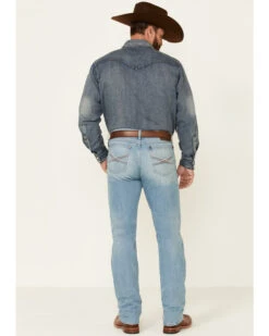 Wrangler 20X Men's Beech Light Wash Stretch Slim Straight Jeans -Gates Shop 2000351009 400 P3