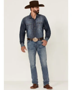 Rock & Roll Denim Men's Hooey Light Vintage Wash Revolver Stretch Slim Straight Jeans 8 Rock & Roll Denim Men's Hooey Light Vintage Wash Revolver Stretch Slim Straight Jeans -Gates Shop 2000351106 400 P3