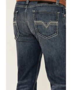 Rock & Roll Denim Men's Dark Wash Revolver Stretch Slim Straight Jeans -Gates Shop 2000351109 400 P4