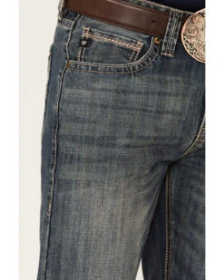 Rock & Roll Denim Men's Vintage Dark Wash Double Barrel Relaxed Straight Jeans -Gates Shop 2000351110 400 P4