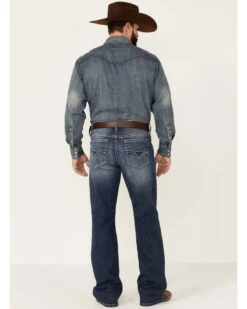 Cody James Men's Double Kicker Medium Dark Wash Stretch Relaxed Bootcut Jeans -Gates Shop 2000351797 400 P3