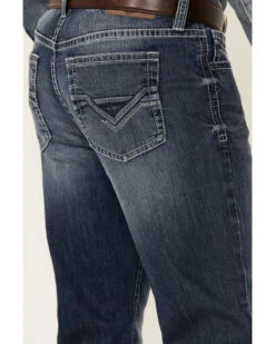 Cody James Men's Double Kicker Medium Dark Wash Stretch Relaxed Bootcut Jeans -Gates Shop 2000351797 400 P4
