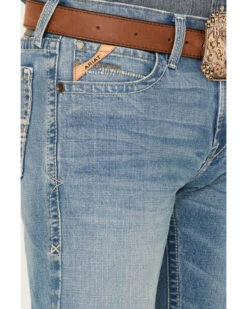Ariat Men's M7 Hartwell Julian Medium Wash Stretch Slim Straight Jeans -Gates Shop 2000357128 400 P2