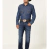 Wrangler 20X Men's Lagoon Dark Wash Vintage Slim Bootcut Jeans -Gates Shop 2000359714 416 P1