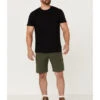 Wrangler ATG Men's All-Terrain Deep Olive Asymmetric Cargo Shorts -Gates Shop 2000361703 341 P1