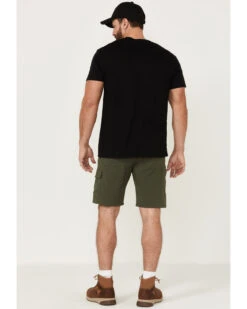 Wrangler ATG Men's All-Terrain Deep Olive Asymmetric Cargo Shorts -Gates Shop 2000361703 341 P3
