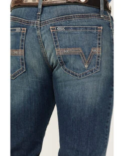 Cinch Men's Ian Dark Stonewash Performance Stretch Slim Bootcut Jeans -Gates Shop 2000362785 402 P4