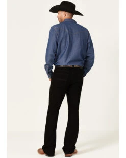 Cody James Men's Night Rider Black Wash Stretch Slim Bootcut Jeans -Gates Shop 2000364871 001 P3