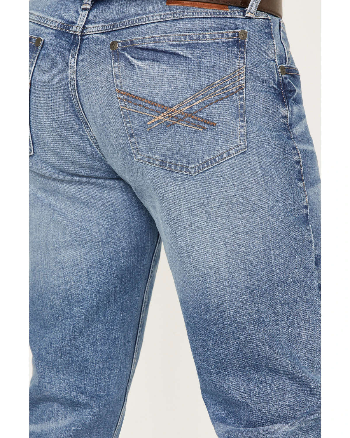 Wrangler 20X Men's Mexia Light Wash Stretch Vintage Slim Bootcut Jeans 6 Wrangler 20X Men's Mexia Light Wash Stretch Vintage Slim Bootcut Jeans - Image 4