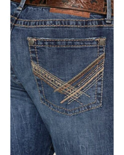 Rock 47 By Wrangler Men's Baltic Light Medium Wash Stretch Slim Bootcut Jeans 9 Rock 47 By Wrangler Men's Baltic Light Medium Wash Stretch Slim Bootcut Jeans -Gates Shop 2000365079 413 P4