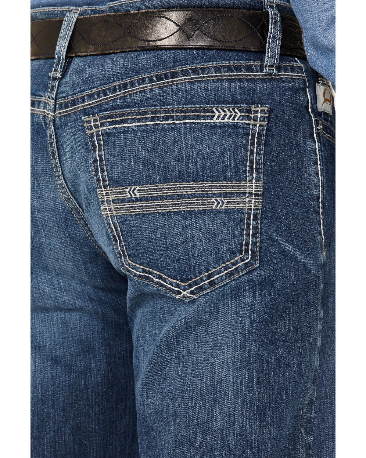 Cinch Men's Grant Medium Wash Relaxed Bootcut Performance Jeans 6 Cinch Men's Grant Medium Wash Relaxed Bootcut Performance Jeans - Image 4