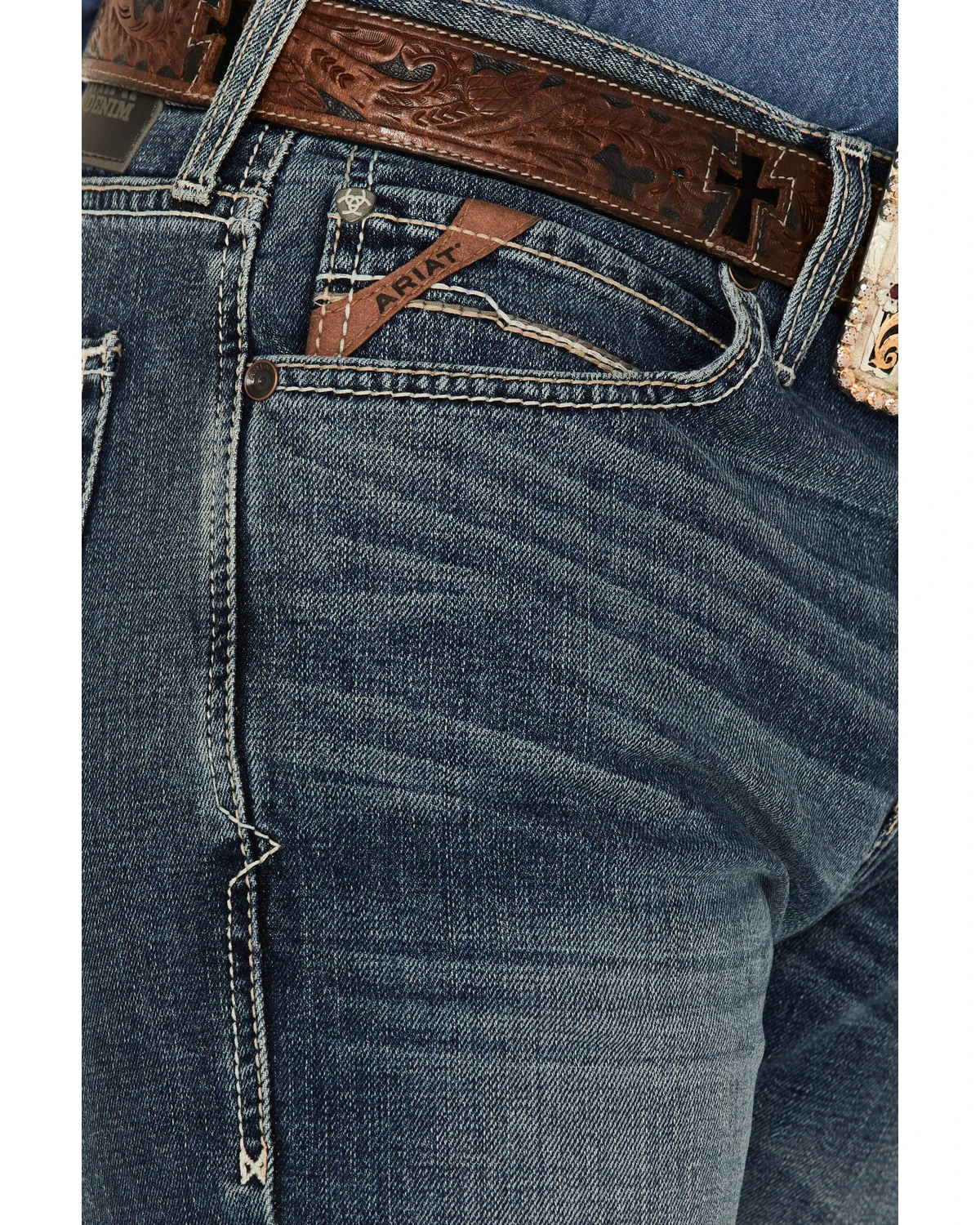 Ariat Men's M8 Texarcana Judson Medium Wash Modern Slim Straight Jeans 4 Ariat Men's M8 Texarcana Judson Medium Wash Modern Slim Straight Jeans - Image 2