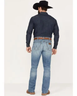 Wrangler Retro Men's 77MWP Medium Wash Slim Boot Stretch Denim Jeans -Gates Shop 2000374572 413 P3