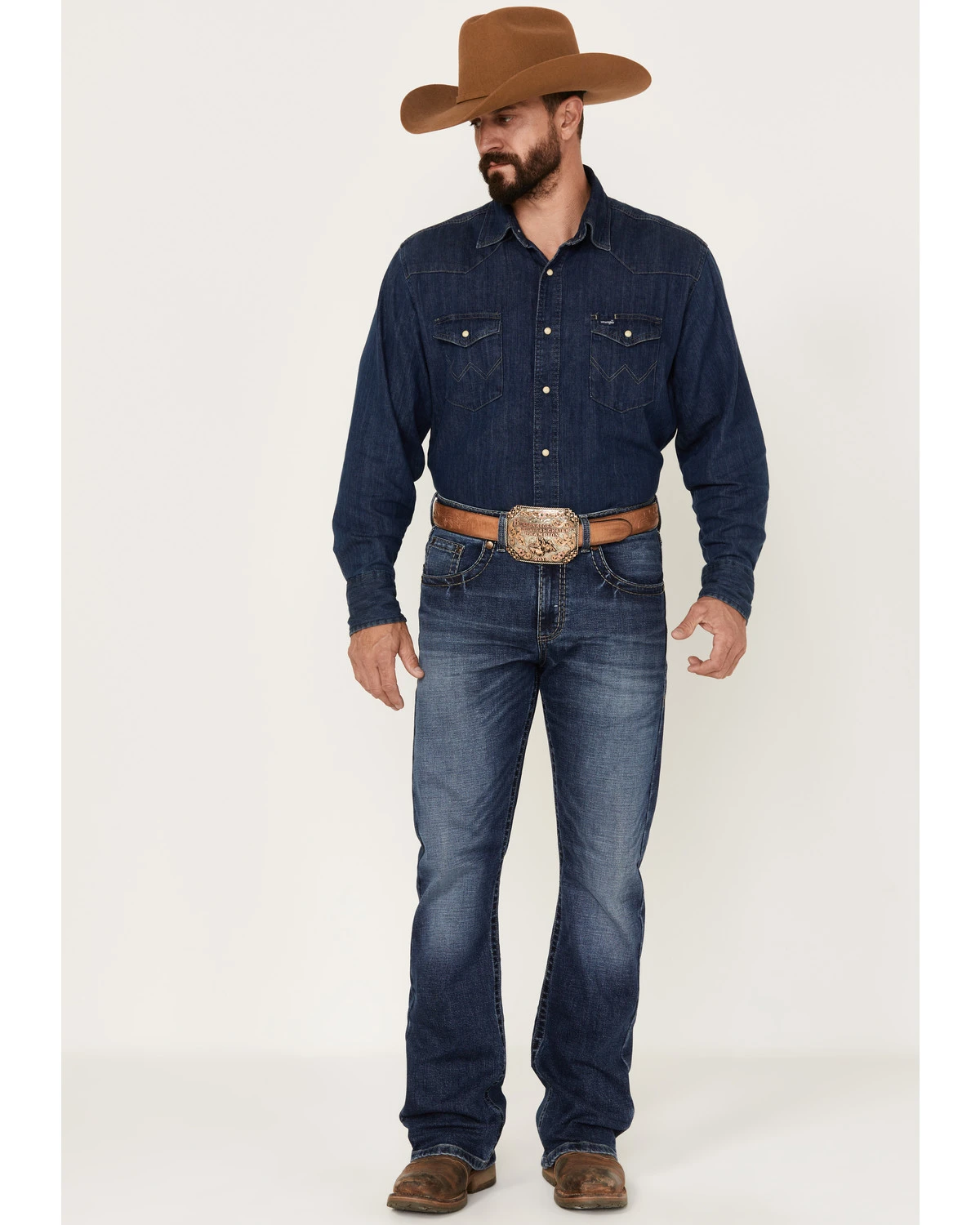 Rock 47 By Wrangler Slim Fit Bootcut Stretch Denim Jeans 3 Rock 47 By Wrangler Slim Fit Bootcut Stretch Denim Jeans