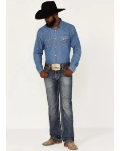 Rock & Roll Denim Men's Pistol Medium Vintage Wash Straight Jeans -Gates Shop 2000375487 414 P3