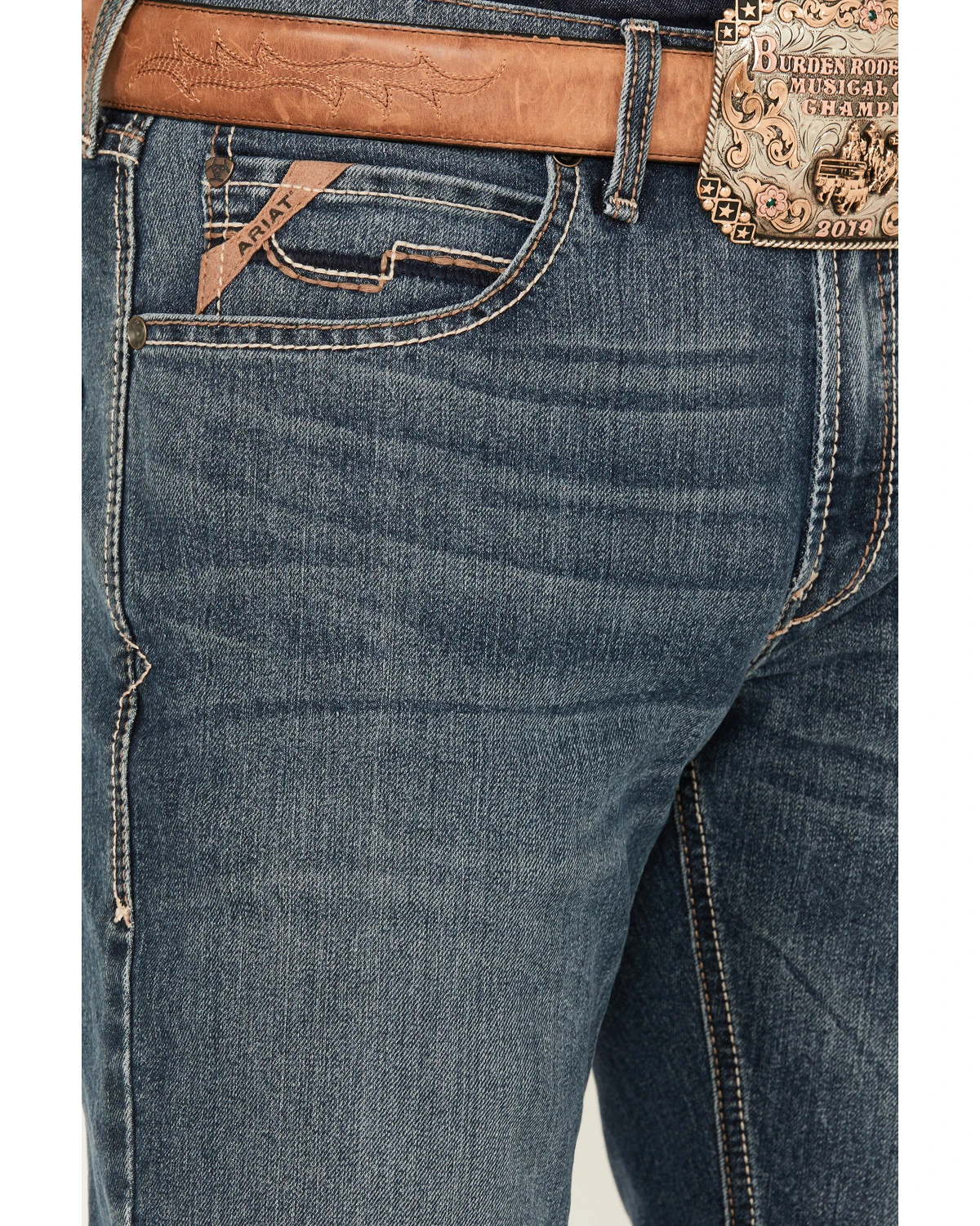 Ariat Men's M4 Relaxed Silvano Straight Denim Jeans 3 Ariat Men's M4 Relaxed Silvano Straight Denim Jeans - Image 2