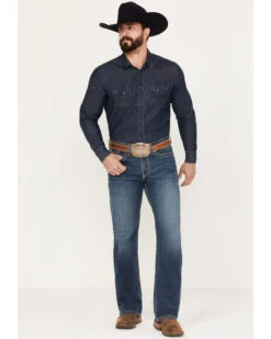 Cinch Men's Grant Medium Stonewash Relaxed Boot Performance Stretch Denim Jeans