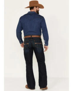 Cinch Men's Carter 2.0 Dark Rinse Relaxed Boot Performance Stretch Denim Jeans -Gates Shop 2000380104 402 P3