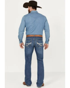 Cinch Men's Ian Medium Stonewash Slim Boot Performance Stretch Denim Jeans -Gates Shop 2000386396 402 P3