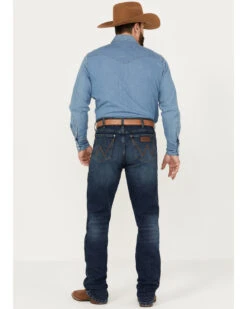 Wrangler Retro Men's Medium Wash Slim Straight Stretch Jeans -Gates Shop 2000394535 414 P3